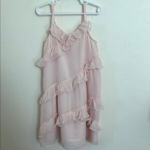 Abercrombie Kids Pink Ruffled Babydoll Dress